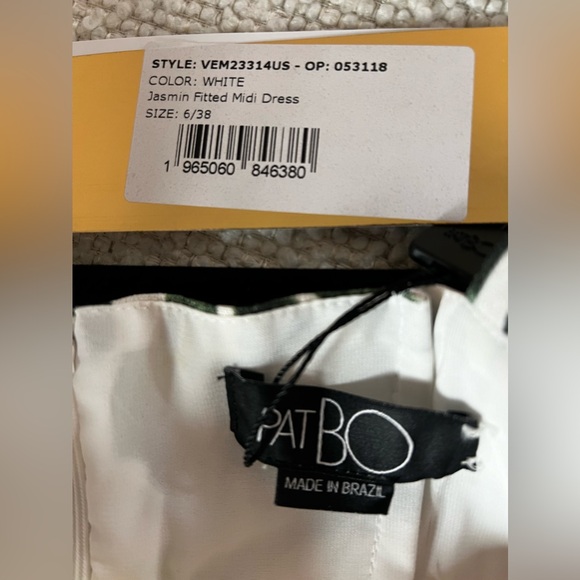 NWT PatBo Jasmin Fitted Midi Dress - Picture 2 of 3